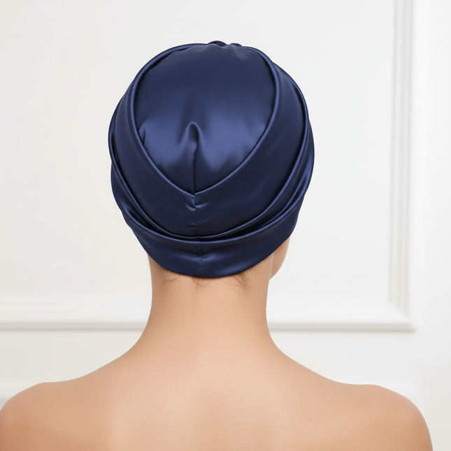 100% Mulberry Silk Bonnet Silk Sleeping Cap Double-Sided Real Silk For Hair Skin  Turban - gallery 1