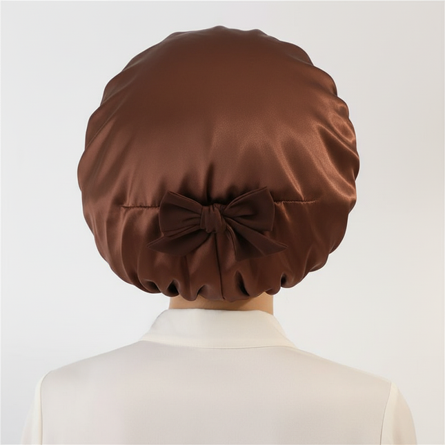 Bonnets Silk Satin Hat Hair Night Satin Bonnet Satin Hat To Sleep Bonnets for Women Cap Beanie Curly Braid Hair DM04 - gallery 1