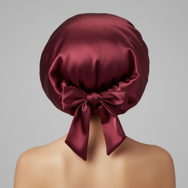 Satin Bonnet Silk Bonnet Adjustable Bonne For Sleeping Hair Bonnet With Tie Band Bonnets For Women Men - gallery 1
