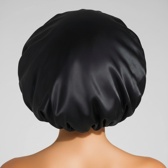 New Satin Wide Brim Nightcap Silky Bonnet Hair Wrap For Sleeping Sleep Cap With Elastic Soft Band Styling Cap Wash Face Nightcap - gallery 1