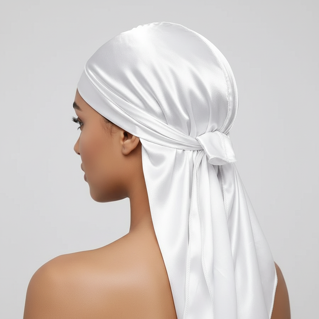 Unisex Silky Durags Bandanas Turban Hat Wigs Doo Men Satin Durag Biker Headwear Headband Hair Accessories Extra Long Tail Du-Rag - gallery 1