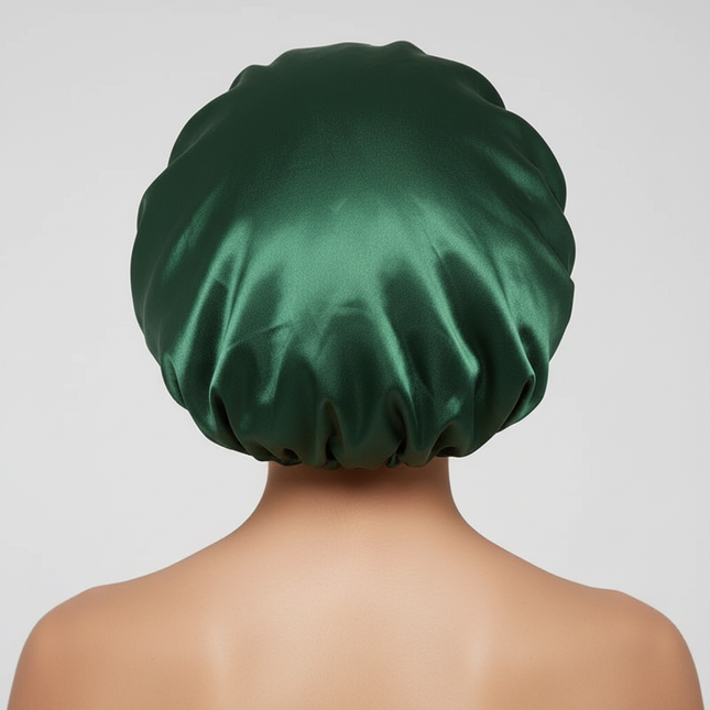 New Satin Wide Brim Nightcap Silky Bonnet Hair Wrap for Sleeping Sleep Cap With Elastic Soft Band Styling Cap Hair Wrapping Tool - gallery 1