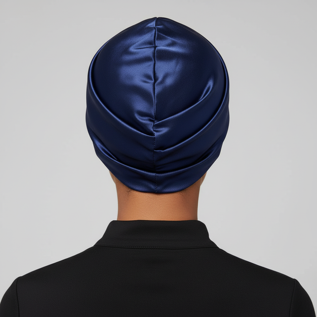 Satin Bonnet Hat Double Layer Hair Wrap Women Adjustable Knotted Hat Care Turban Satin Sleep Hat for Curly Straight Hair 2025 - gallery 1