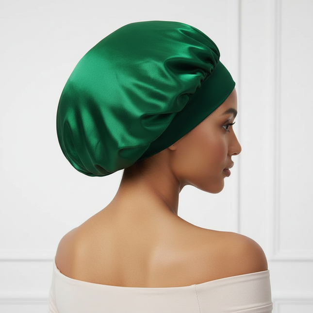 Hair Bonnet For Sleeping Women Wide Brim Sleep Cap Hair Bonnet For Curly Hair Showercap Children Men - gallery 1