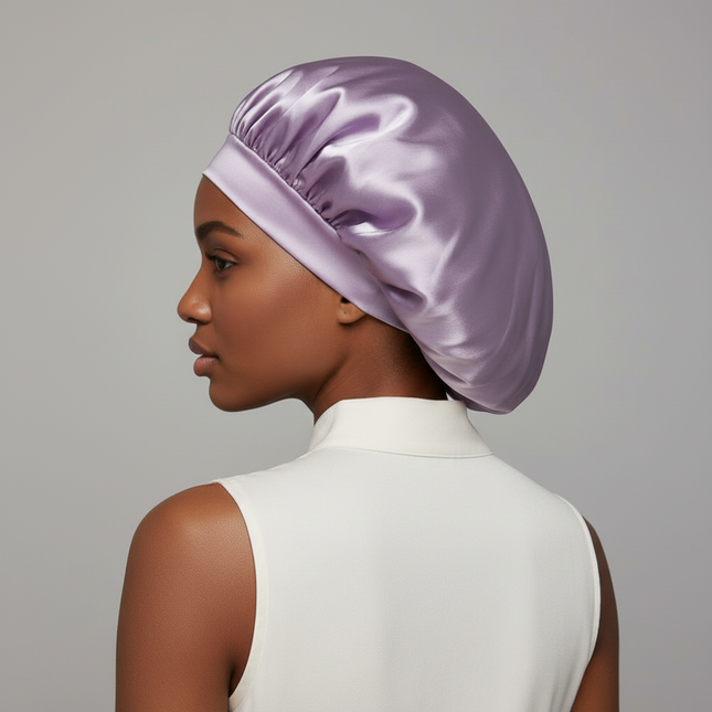 Satin Wide-brimmed Nightcap Styling Silk Headband for Sleeping Nightcap with Elasticated Floppy Band Cap Hair Shower Cap - gallery 1