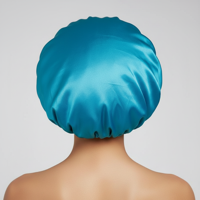 Satin Wide-brimmed Nightcap Styling Silk Headband for Sleeping Nightcap with Elasticated Floppy Band Cap Hair Shower Cap - gallery 1