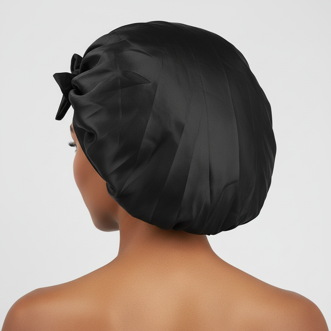 Satin Bonnet Silk Bonnet Adjustable Bonne For Sleeping Hair Bonnet With Tie Band Bonnets For Women Men - gallery 1