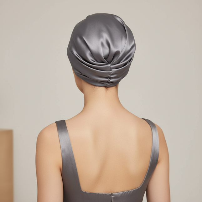 Women Satin Solid Sleeping Hat Night Sleep Cap for Women Shower Caps Waterproof Solid Sleeping Hair Bonnets Adjustable Cap - gallery 1