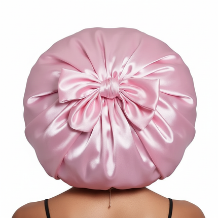 Satin Bonnet Bonnet Adjustable Bonne For Sleeping Hair Bonnet With Tie Band Bonnets For Women Men - gallery 1