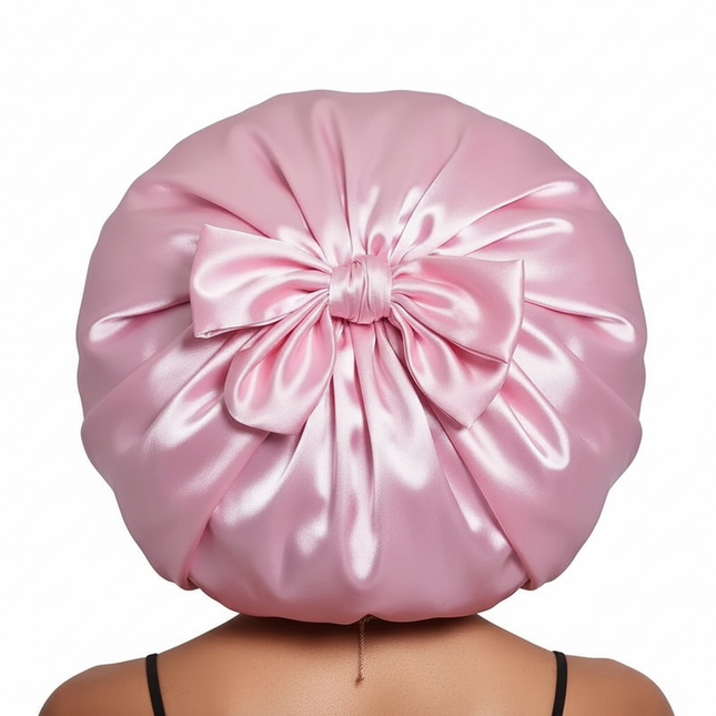 Satin Bonnet Bonnet Adjustable Bonne For Sleeping Hair Bonnet With Tie Band Bonnets For Women Men - gallery 1