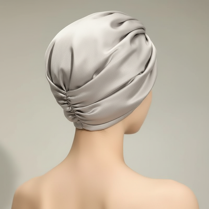 Pure Silk Night Caps Mulberry Silk Sleeping Bonnet Hair Loss Hat Natural Silk Turban For Hair Sleeping Silk Headwrap For Women - gallery 1