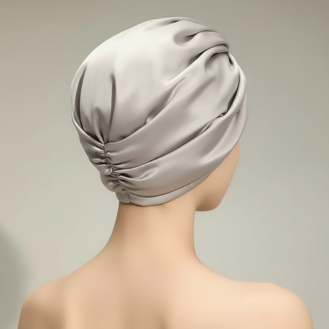 Pure Silk Night Caps Mulberry Silk Sleeping Bonnet Hair Loss Hat Natural Silk Turban For Hair Sleeping Silk Headwrap For Women - gallery 1