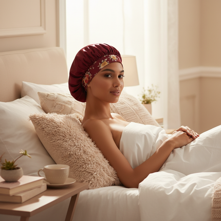 Hair Bonnet for Sleeping Silk Hat Satin Hat Hair Night To Sleep Bonnets Silk YM02 - gallery 2