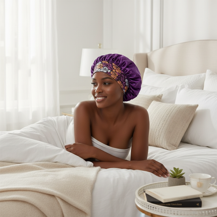 Hair Bonnet for Sleeping Silk Hat Satin Hat Hair Night To Sleep Bonnets Silk YM02 - gallery 2