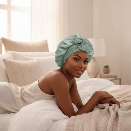 10 Pcs Cheetah-Print Satin Silk Bonnet for Sleeping Cute Bonnet with Long Strap Tie Band Adjustable Sleep Night Cap Hair Bonnet - gallery 2