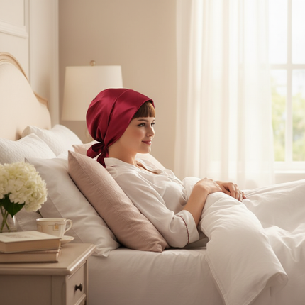 Women Silk Satin Cap Night Sleep Cap Hair Bonnet Hat Head Cover Satin Turban Headscarf Adjustable Ladies Long Hair Care Bonnet - gallery 2