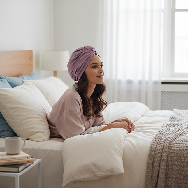 Women Satin Solid Sleeping Hat Night Sleep Cap for Women Shower Caps Waterproof Solid Sleeping Hair Bonnets Adjustable Cap - gallery 2