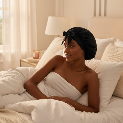 New Silk Bonnet For Sleeping Women Satin Bonnet Hair Bonnet Night Sleep Cap Scarf Wrap For Curly Hair With Tie Band For CurlyHat - gallery 2