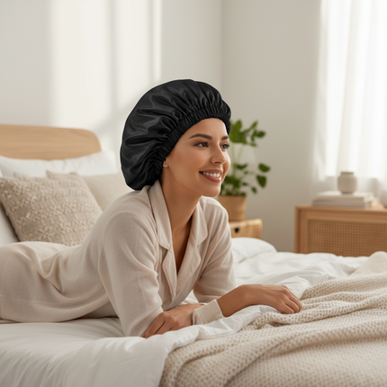 Satin Bonnet Silk Bonnet Hair Bonnet Sleeping Slouchy Beanie Hat Satin Sleep Cap Nightcap Bonnets For Women's Natural Curly Hair - gallery 2
