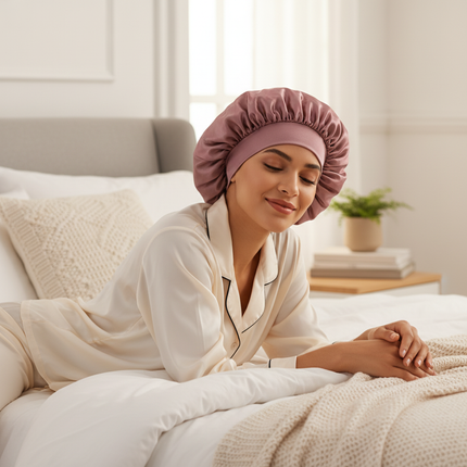 Hair Bonnet For Sleeping Women Wide Brim Sleep Cap Hair Bonnet For Curly Hair Showercap Children Men - gallery 2