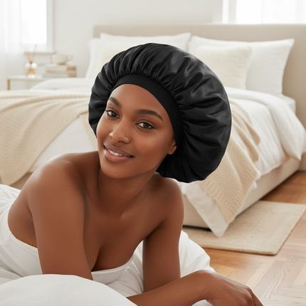 Large Bonnet Women Big Size Satin Bonnet Sleeping Night Women Cap Bonnet Hat Satin Cheveux Nuit Silk Bonnets for Women - gallery 2