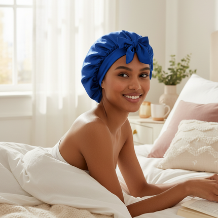 New Silk Bonnet For Sleeping Women Satin Bonnet Hair Bonnet Night Sleep Cap Scarf Wrap For Curly Hair With Tie Band For CurlyHat - gallery 2