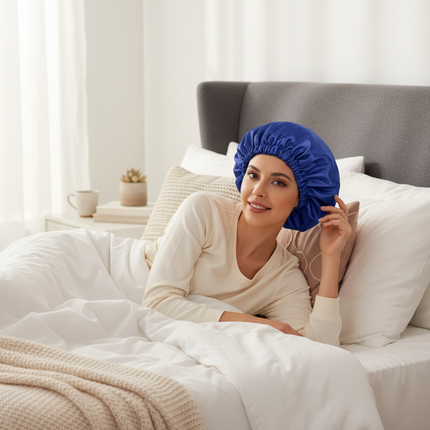 Satin Bonnet Silk Bonnet Hair Bonnet Sleeping Slouchy Beanie Hat Satin Sleep Cap Nightcap Bonnets For Women's Natural Curly Hair - gallery 2