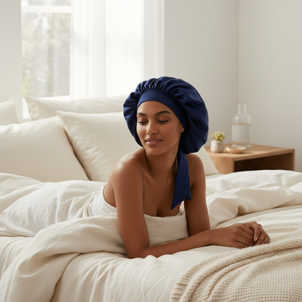 Women Satin Solid Sleeping Hat Night Sleep Cap Hair Care Bonnet Nightcap For Women Men Unisex Cap Bonnet De Nuit Shower Turban - gallery 2