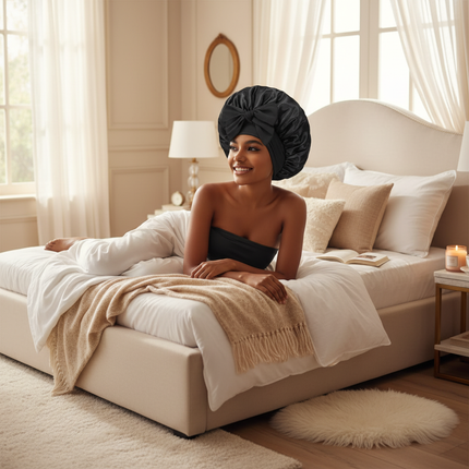 Sleeping Hat Women Satin Solid Night Sleep Cap Hair Care Bonnet Nightcap For Women Men Unisex Cap Bonnet De Nuit Shower Turban - gallery 2