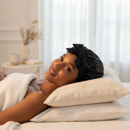 Sleeping Hat Women Satin Solid Night Sleep Cap Hair Care Bonnet Nightcap For Women Men Unisex Cap Bonnet De Nuit Shower Turban - gallery 2