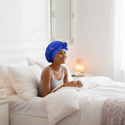 Sleeping Hat Women Satin Solid Night Sleep Cap Hair Care Bonnet Nightcap For Women Men Unisex Cap Bonnet De Nuit Shower Turban - gallery 2