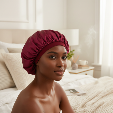 New Satin Hair Caps for Sleeping Women Bath Double Layer Headwear Cover Hat Curly Hair Styling Accessories Hair Cap for Sleeping - gallery 2