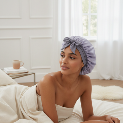 New Silk Bonnet For Sleeping Women Satin Bonnet Hair Bonnet Night Sleep Cap Scarf Wrap For Curly Hair With Tie Band For CurlyHat - gallery 2