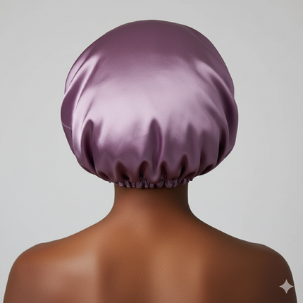 Bonnet En Satin Violet De Nuit
