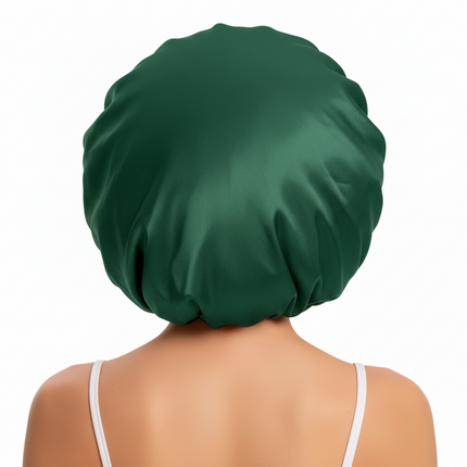 Bonnet En Satin Vert Ample Nuit