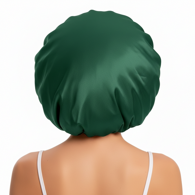 Bonnet En Satin Vert Ample Nuit