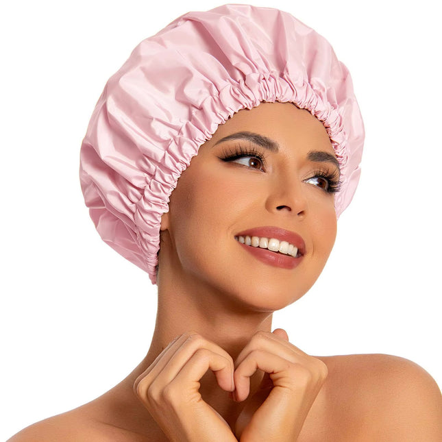 Bonnet En Satin Rose Nuit Satiné