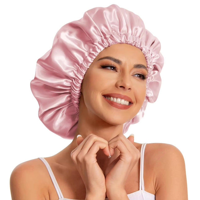 Bonnet En Satin Rose De Nuit